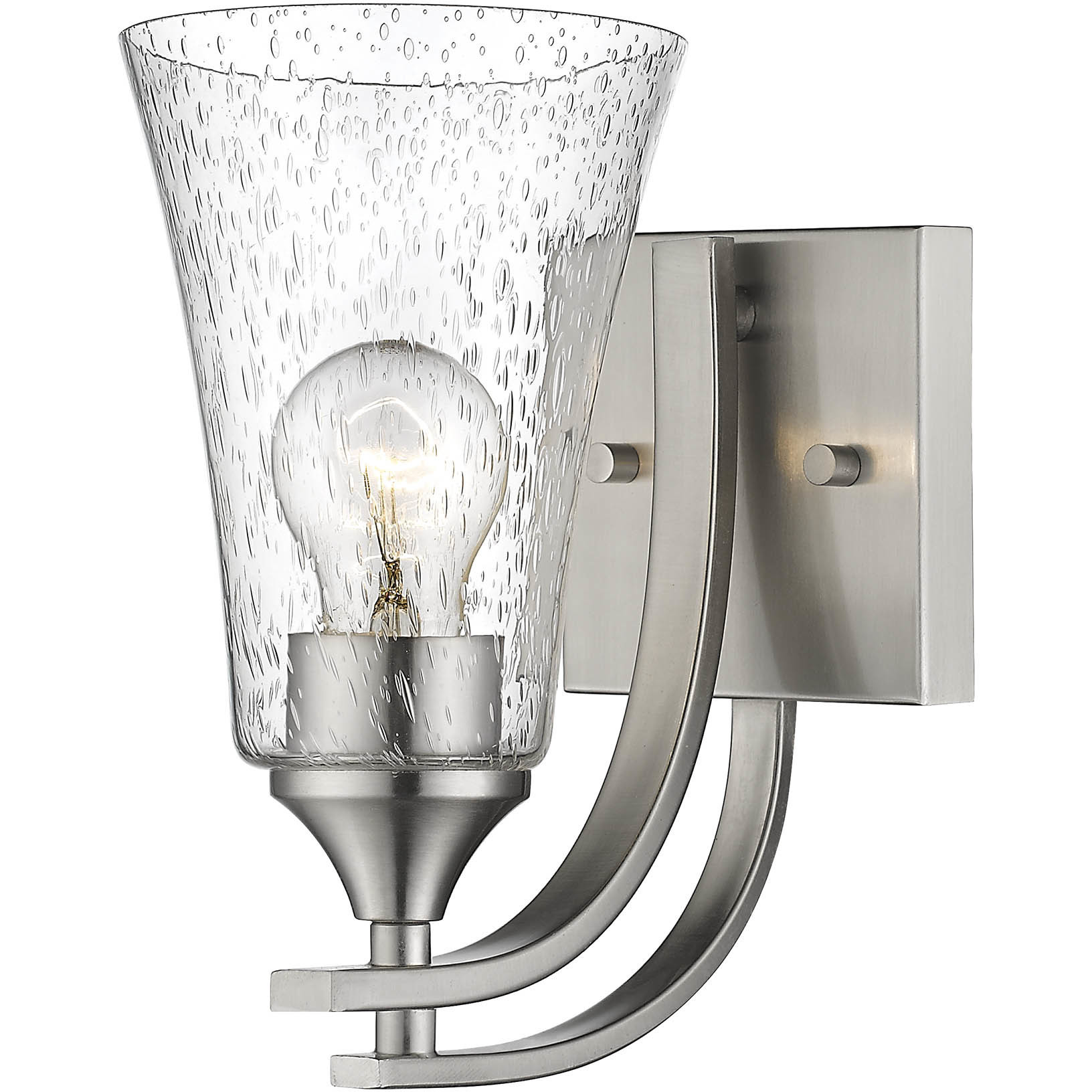 Natalie Wall Sconce Wall Light in Satin Nickel